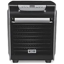 Desidratador de Alimentos com Controle Digital de Temperatura e 10 Bandejas, 900W, Weston, Preto
