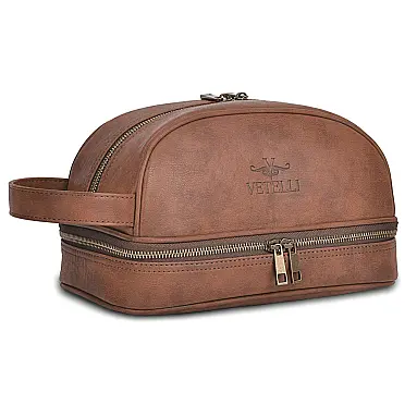 Necessaire Masculina de Couro, VETELLI,