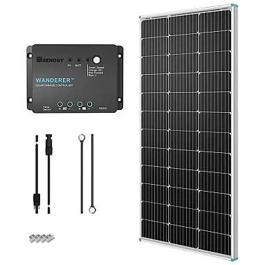 Painel Solar, Monocristalino, com controlador