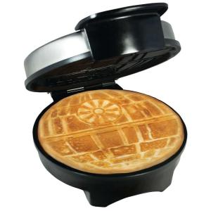 Star Wars Máquina de Waffle Produz Dose Dupla de Estrela da Morte, 110v, PANGEA BRANDS WM SRW RD DST, Prateado