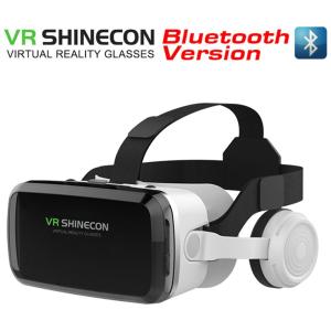 SHINECON Óculos de Realidade Virtual com Bluetooth para Celulares, YUMINGCHUANG, Preto