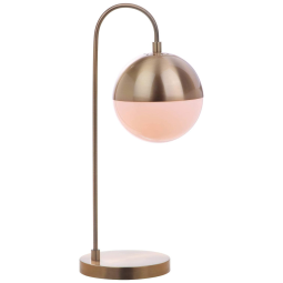 Luminária de Mesa com 53 cm de Altura para Quarto, Sala de Estar, Escritório e Mesa de Cabeceira, 110V 9W, Safavieh, Dourado