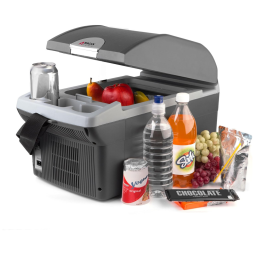 Mini Geladeira, Cooler Portátil 12V 14L com Função de Aquecer, WAGAN 6214, Cinza escuro