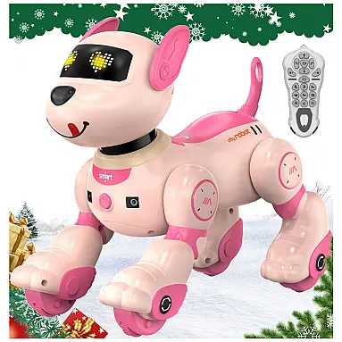Cachorro robô programável Anysun rosa