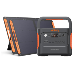 Gerador de Energia Solar Portátil 2000W de Saída com 2 Painéis Solares Solar Saga 100W 110V, Jackery 1000 Plus