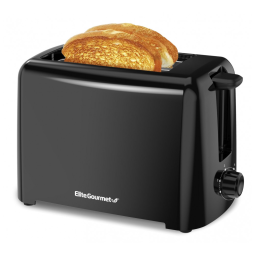 Torradeira Elite Gourmet ECT1027B Cool Touch com 6 Níveis de Torra e Abertura de 31,7 mm para Bagels, Waffles e Pães Especiais