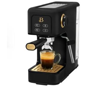 Máquina de Café Expresso 20 Bar com Reservatório Removível de 1,4L, Vaporizador de Leite e Desligamento Automático, 110V, Preta