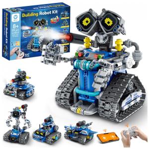 Kit de robô STEM Sillbird 5 em 1 596 peças com controle remoto e app CA-899