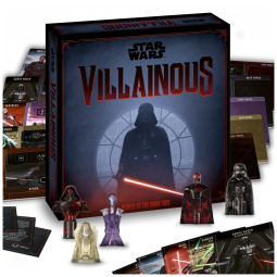 Jogo de Tabuleiro Star Wars: Conquista dos Vilões Sombrios - Aventura Estratégica com Darth Vader e Kylo Ren -