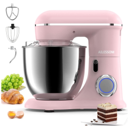 AILESSOM Batedeira 8 em 1 Capacidade 6L 1800W c, Time, rosa