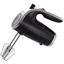 Batedeira de Mão com 5 Velocidades, Aço Inoxidável, 150W, 110v, BRENTWOOD HM 48B, Preto