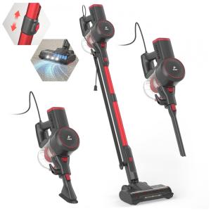 Aspirador de Pó com Fio 6 em 1 Afodon 20KPa 600W, Cinza e Vermelho