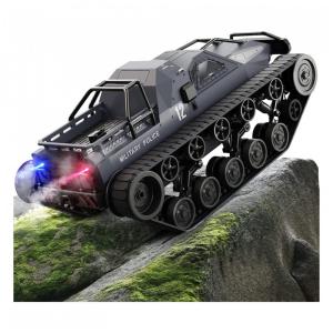 Bwin Tanque de Controle Remoto 360, Escala 112 para Adultos e Crianças com Bateria Recarregável, BWINE, Preto