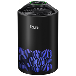 Purificador de Ar para Banheiro com Filtro HEPA H13, Cobre 19 m2, 110V, ToLife, Preto