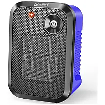 andily FH250 BL Aquecedor de Cerâmica Elétrico Portátil, 500W, 110V, Azul