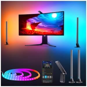 Barras de Luz Néon LED Retroiluminação para Games com Sincronização de Jogos, Músicas e Filmes, GOVEE H604A, Azul