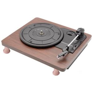 Vitrola Toca Discos Retrô 3 Velocidades com USB, 110v, FHOSL, Marrom