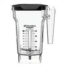 Jarra Blendtec FourSide 40-609-61 de 2,2 L (75 oz) com Tampa Macia Preta para Liquidificadores Blendtec