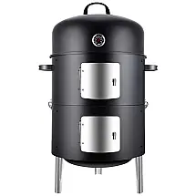 Churrasqueira a Carvão Portátil e Compacto serve até 6 Pessoas, REALCOOK, Preto