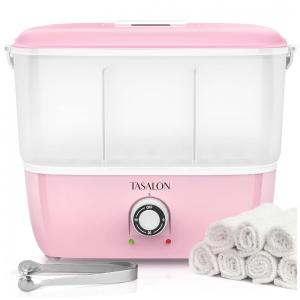 Aquecedor de Toalha Elétrico para Salão de Beleza até 8 Toalhas, 110V, TASALON, Branco e Rosa