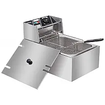 Fritadeira Elétrica Profissional 6 Litros de Capacidade, Aço Inoxidável, 110V 2500W, Winado
