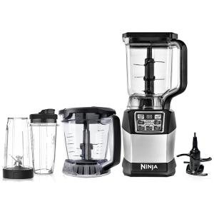 Liquidificador de Bancada de 2L com Processador de Alimentos, 1200W, 110V, NINJA BL494, Preto