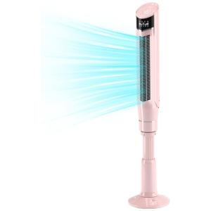 Antarctic Ventilador de Torre s, Lâmina, 8 Velocidades, Silencioso, 110V, 50W, Rosa