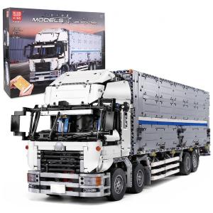 Kit de Construção Caminhão com 4166 Peças para 8 Anos ou mais, MOULD KING, Cinza