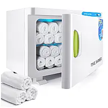 Aquecedor de Toalhas 2 em 1 Capacidade 23L para Spa, Salões e Barberias, 110V, 9TH SHOP, Branco