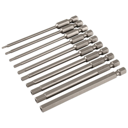 Ferramenta Automotiva Hexagonais 5, 64 a 1, 4 10 Peças Lâminas Acionamento Premium 9cm Haste, WIHA WIHAA 76096, Prateado