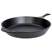 L14SK3 Frigideira de Ferro Fundido Pré Temperada, LODGE L14SK3PLT, Vermelho