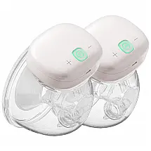 Bomba Tira Leite Dupla Portátil com 3 Modos, 10 Níveis de Sucção, Branca, YOUHA THE ONE, Branco