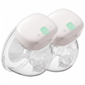 Bomba Tira Leite Dupla Portátil com 3 Modos, 10 Níveis de Sucção, Branca, YOUHA THE ONE, Branco
