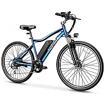 Bicicleta Elétrica para Adultos até 64 km com Bateria Removível e 7 Velocidades, 48V 500W, Heybike, Azul