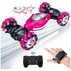 Kunis Joy Carrinho de Controle Remoto com Sensor de Gestos Escala 114, KUNISJOY, Rosa