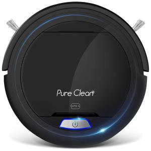 Aspirador de Pó Robô Pure Clean Inteligente e Automático 90 M de Ação Ideal para Pelos de Animais, Bivolt, SERENELIFE PUCRC26B, Preto