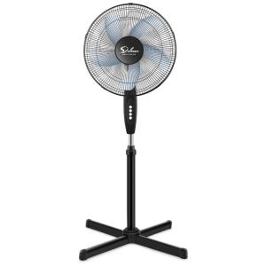 Ventilador de Coluna 3 Velocidades Ajustáveis, 110v, HEALSMART Oscillating 16 3 Adjustable Speed, Preto