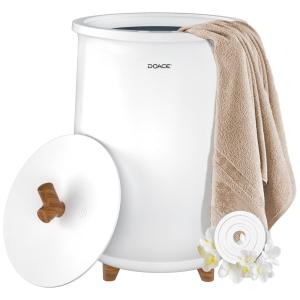 Aquecedor de Toalha Elétrico até 2 Toalhas com Desligamento Automático, 110V, DOACE, Branco Pérola