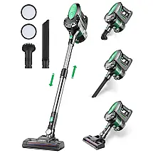 Aspirador de Pó Multifuncional Vactidy V8 sem Fio com Acessórios e Sucção Potente 20000PA, 110V, Verde
