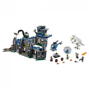 Jurassic 75919 Kit de Construção Mundo Indominus Rex com 1156 Peças, LEGO 6103351, Cinza