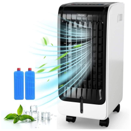 Climatizador COSTWAY 23430 CYPE, 3 em 1, Controle Remoto, Branco, Preto 110V