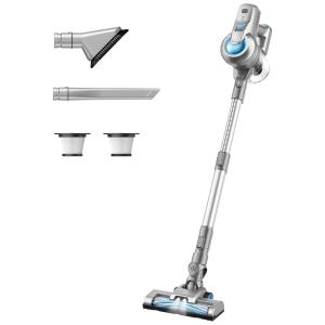 Aspirador de Pó sem Fio com Acessórios, Silencioso e Farol de LED Ideal para Pets, 140W, 110v, GREENOTE GSC40, Branco