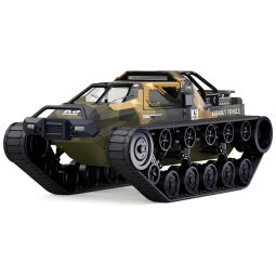 RC Carrinho de Controle Remoto Tanque de Guerra, Giratória 360, Recarregável, RUKO, Amarelo