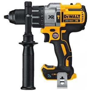 Furadeira com Bluetooth à Bateria 20V não Incluida, DEWALT DCD997B, Amarelo