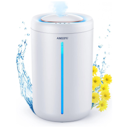 Umidificador Ultrassônico Portátil AMEIFU 4,5L até 40H com Desligamento Automático, Branco