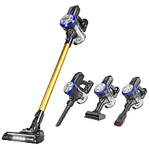 Aspirador de Pó 2 em 1 sem Fio, Capacidade 550 mL, Recarregável 2200 mAh, 22V, DIBEA, Cinza