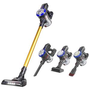 Aspirador de Pó 2 em 1 sem Fio, Capacidade 550 mL, Recarregável 2200 mAh, 22V, DIBEA, Cinza