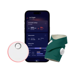 Monitor Inteligente para Bebês Aprovado pela FDA , Monitore a Frequência Cardíaca e Oxigênio, Receba Notificações, Owlet, Verde Escuro