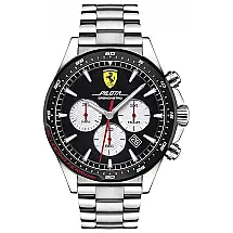 Relógio de Pulso Aço Inoxidável com Pulseira Resistente a e Arranhões, FERRARI, Prateado