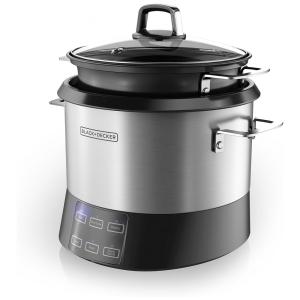 Panela Elétrica Antiderente Multifuncional, 110v, BLACKDECKER RCR520S, Prateado